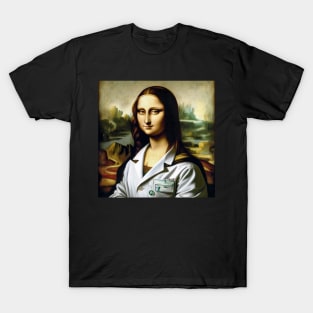 Mona Lisa Pharmacist: Celebrating National Pharmacist Day with Artistic Flair T-Shirt